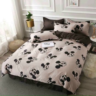 Bộ chăn ga gối 4 món cotton poly - hàng nhập khẩu