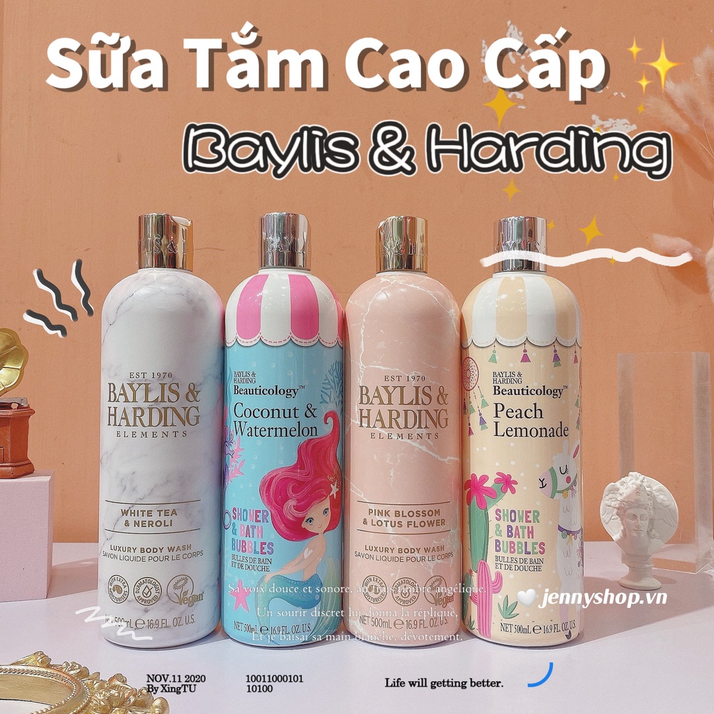 Sữa Tắm Baylis &amp; Harding Elements Luxury Body Wash 500ml
