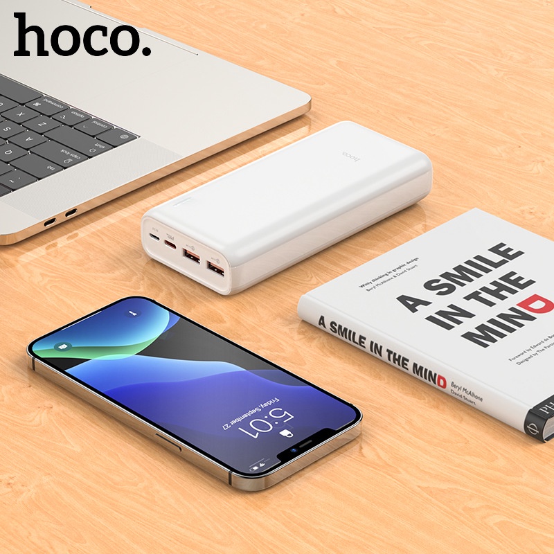 Sạc dự phòng Hoco J80A 20000mah sạc nhanh 22,5W công nghệ sạc nhanh QC3.0 PD VOOC hàng chính hãng bảo hành 12 tháng