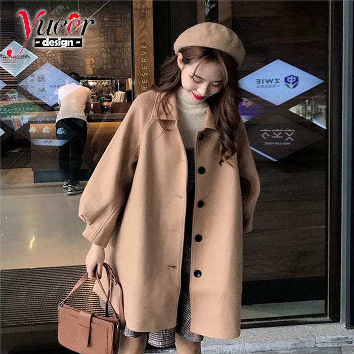 Áo khoác len phong cách hàn quốc size S-2XL