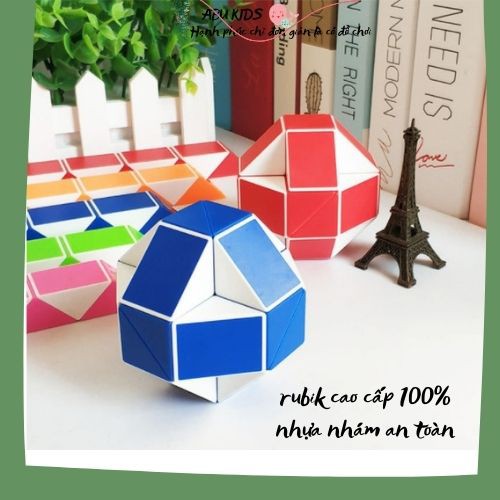 Rubik snake cao cấp - Rubik biến thể 100% nhựa nhám cao cấp, nhỏ bé nhưng vô cùng tiện dụng A380