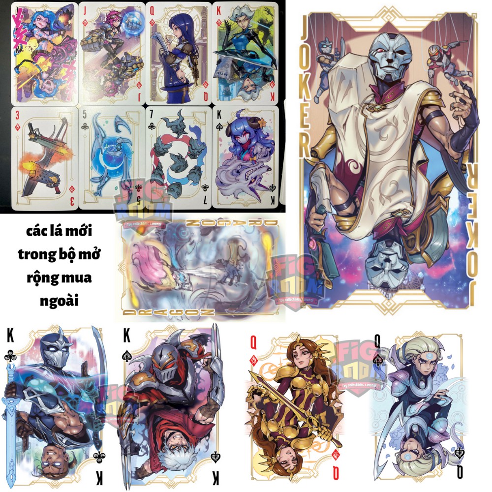 Bộ bài tây LMHT (55 lá) - LoL playing card: Call of Elements - Bài tây Liên Minh ...