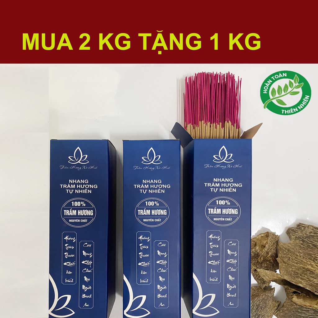 Nhang Trầm Hương Cao cấp - Hoàn Toàn Từ Tự Nhiên, Nhang Sạch An Toàn 1KG (800 cây)