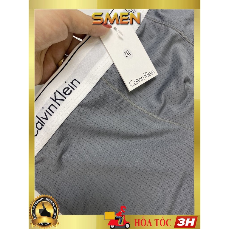 Quần Lót Nam boxer thông hơi thun lạnh, Quần sịp đùi nam Thông Hơi Xuất Nhật ST01( Che tên) - SMEN