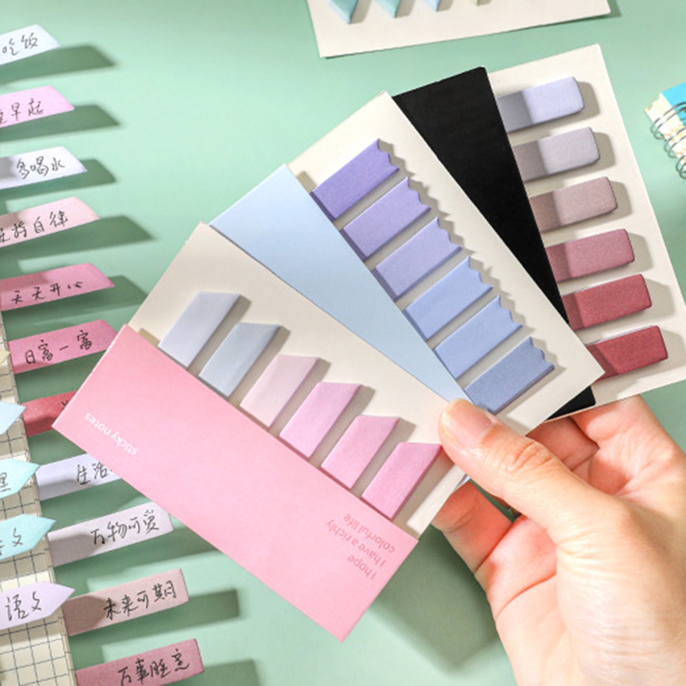 Bộ 120 /200 Giấy Dán Ghi Chú Nhiều Màu Sắc Cho Học Sinh/Văn Phòng