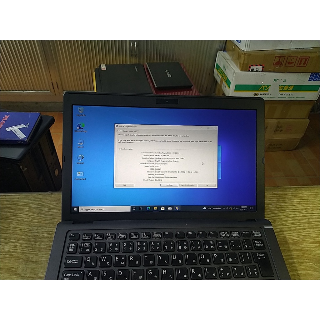 Laptop Sony Vaio vjs111 ( i5 6200u Ram 4GB SSD 128GB )