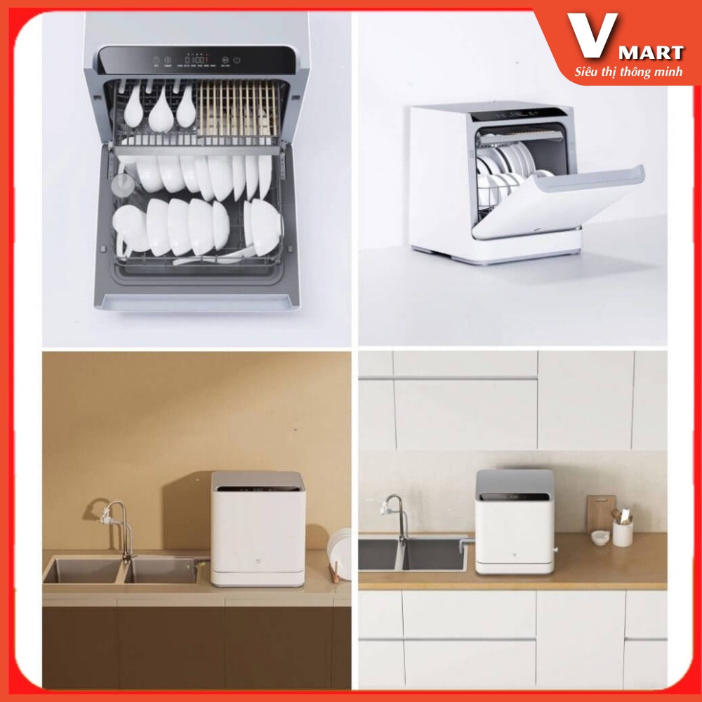 Máy rửa bát, chén thông minh kết nối ÂPP Xiaomi Mijia Dishwasher. An toàn tiện lợi cho mọi căn bếp .