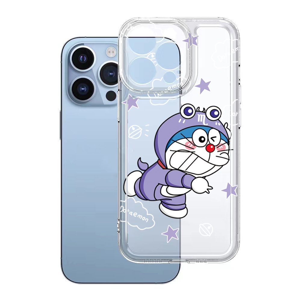 Ốp Điện Thoại TPU Gel Đệm Khí Chống Rơi Hình Doraemon Stitch Cho Samsung Galaxy S22 Plus Note 20 Ultra 10 S21 FE S20