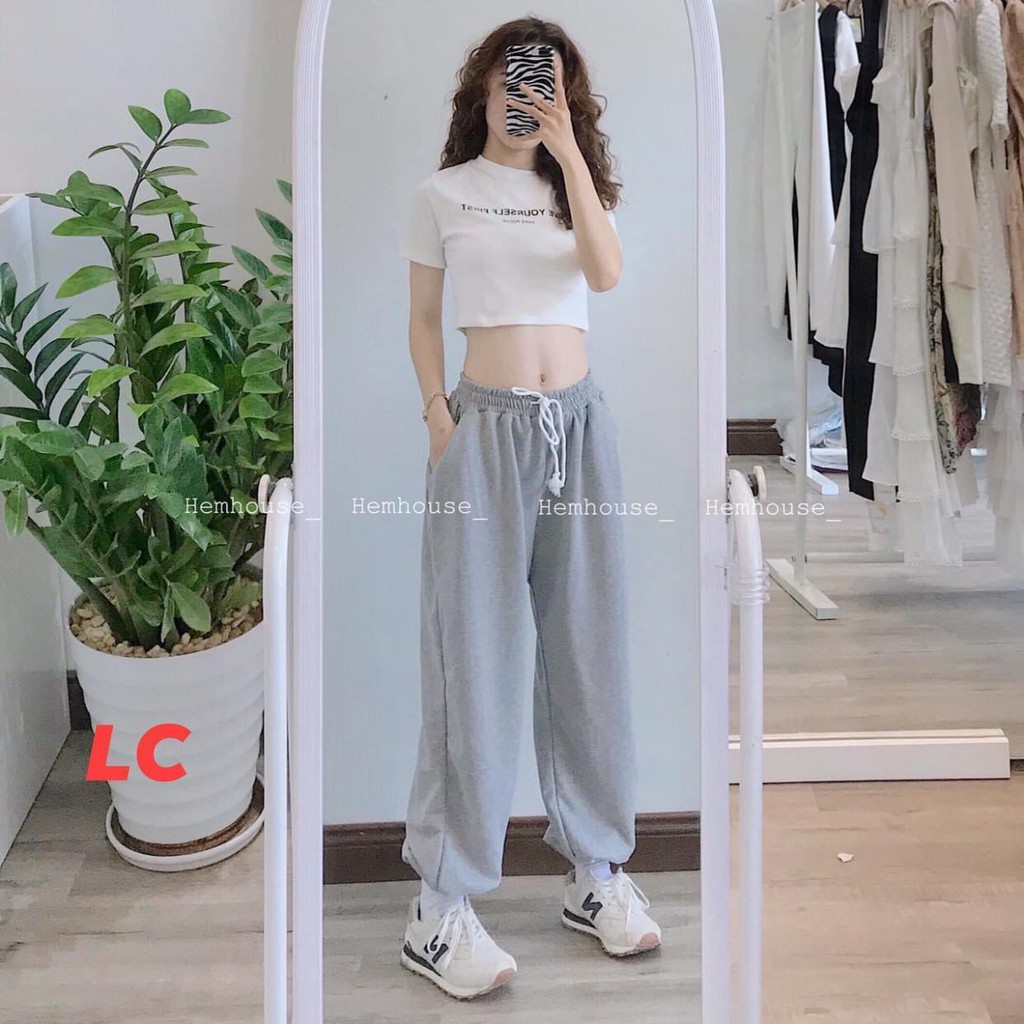 [Mã FAMAYWA giảm 10K đơn 50K] Quần jogger nữ ống rộng bo chun WEFA phong cách Ulzzang Unisex SIÊU HOT QN02 | BigBuy360 - bigbuy360.vn