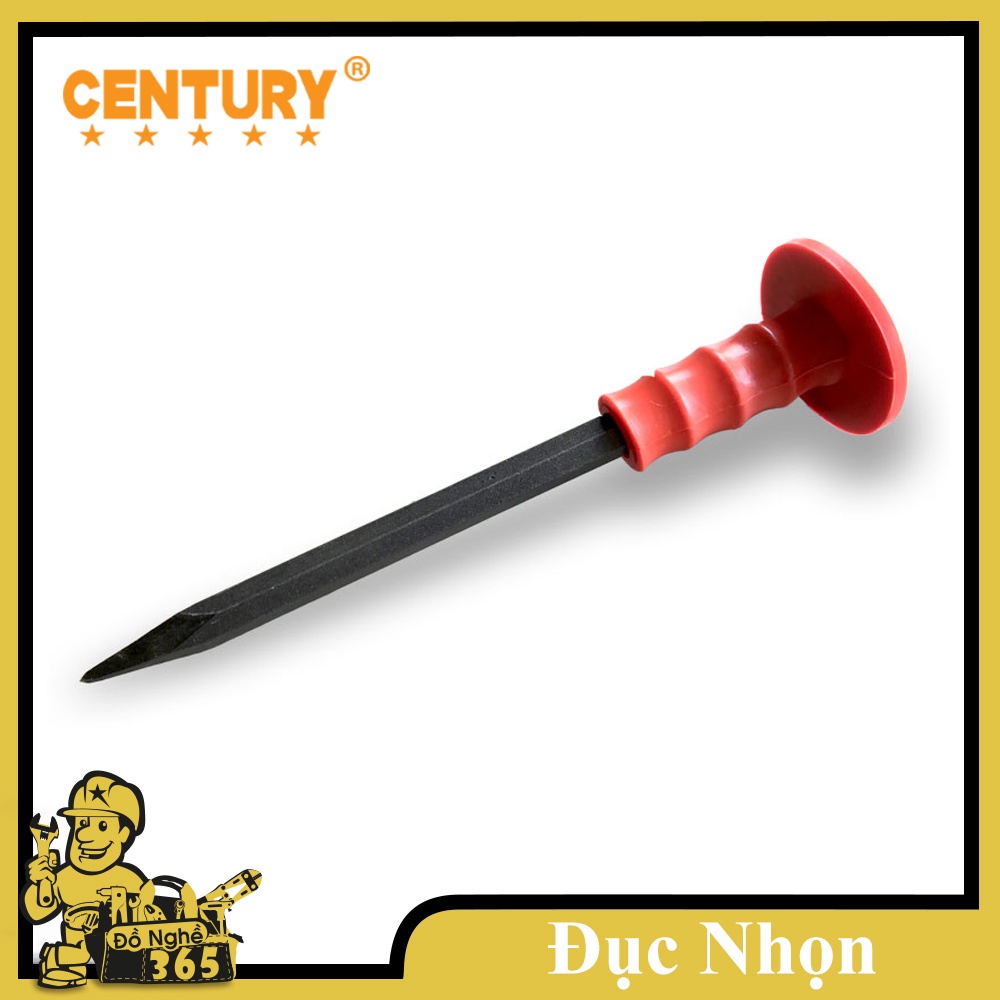 Đục bê tông cán cam Mũi Dẹp, Mũi Nhọn 250mm - 300mm CENTURY