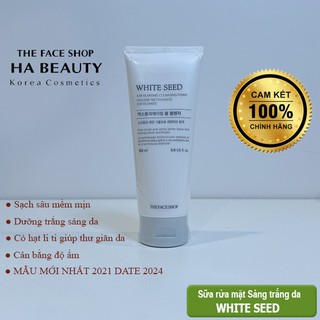 Sữa Rửa Mặt Làm Trắng Sáng Da TheFaceShop White Seed Exfoliating Cleansing Foam 150ml