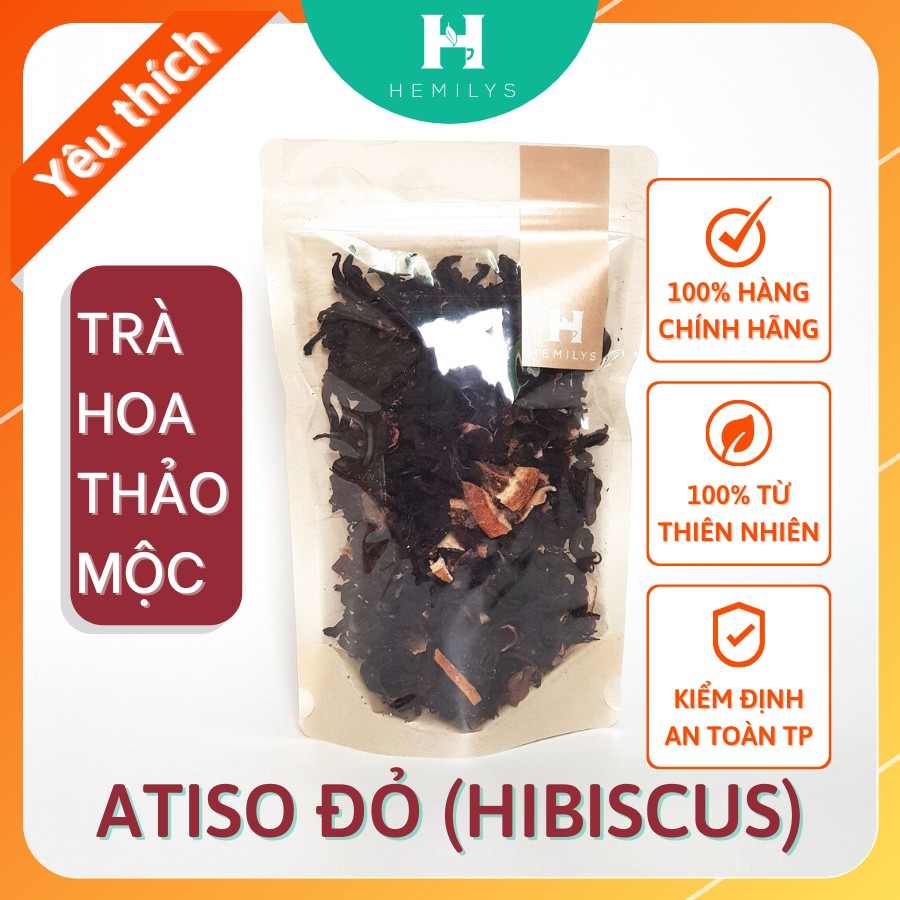 Trà Hoa ATISO Đỏ 100% Từ Thiên Nhiên Hỗ Trợ Giảm Cân Đẹp Da Cải Thiện Hệ Tiêu Hóa Hemilys Tea Chai 50g