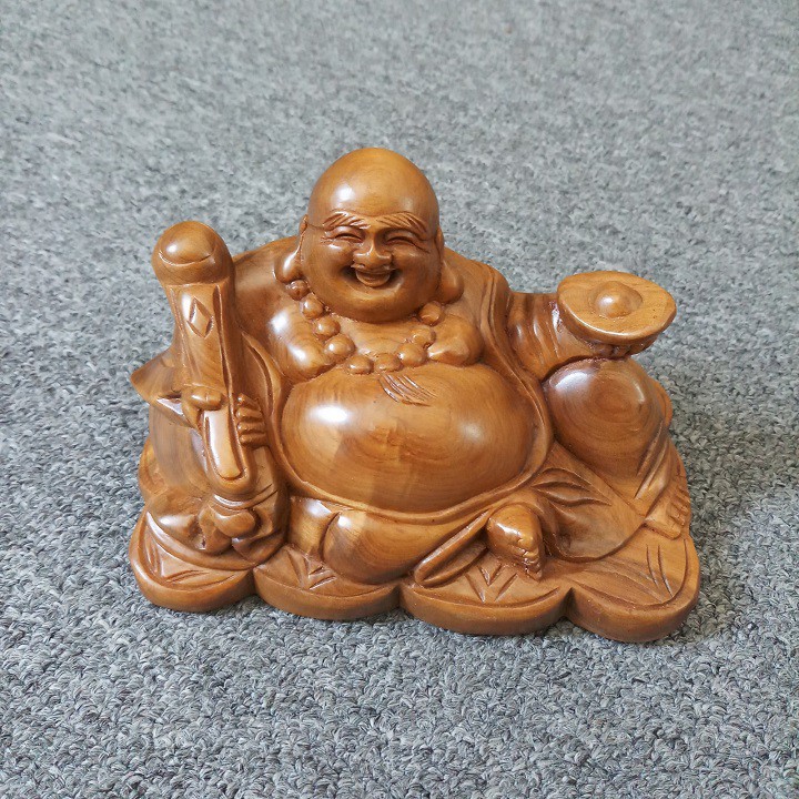 Tượng Gỗ Di Lặc Để Ô Tô 🌞 Tượng Phật Di Lặc Bưng Vàng