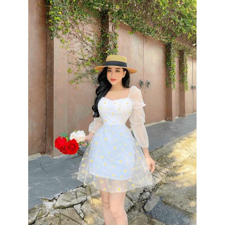 ĐẦM LƯỚI HOA CÓ LÓT UMI CỰC KÌ DỄ THƯƠNG, FORM ĐẸP UP Shop Valentina