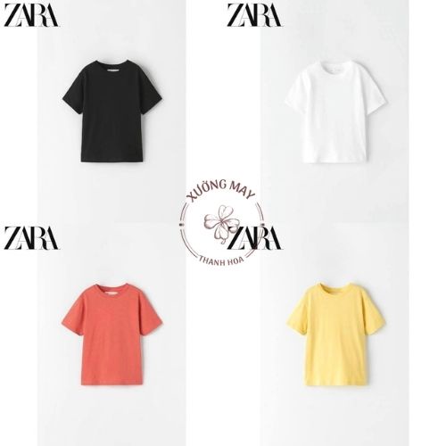 Áo zara thun cộc tay chất liệu cotton cao cấp thoáng mát