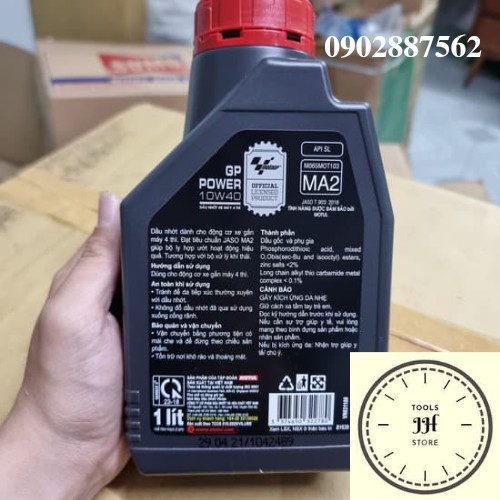 Dầu nhớt Motul GP Power 4T 10w40 MA2 (800ml, 1 lít)