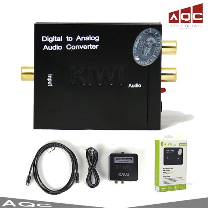 TV Bộ chuyển đổi âm thanh oftical audio KIWI Chính Hãng Bộ Cáp Nguồn và Dây Quang