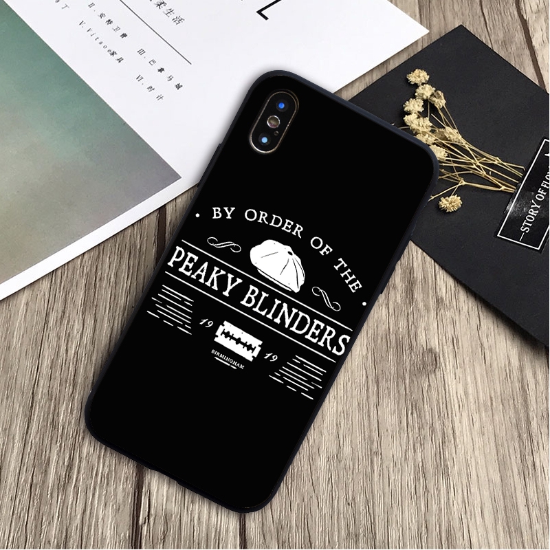 Ốp Điện Thoại Silicon Mềm Hình Peaky Blinders Cross Logo Cho Iphone X Xr Max 8 7 6s 6 8 Plus