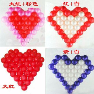 Lưới hình trí tim đan bằng bóng bay