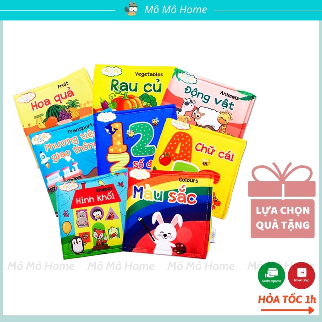 Sách vải cho bé sơ sinh Lalala baby, kích thích đa giác quan: My very first book/ Cuốn sách đầu tiên cho trẻ