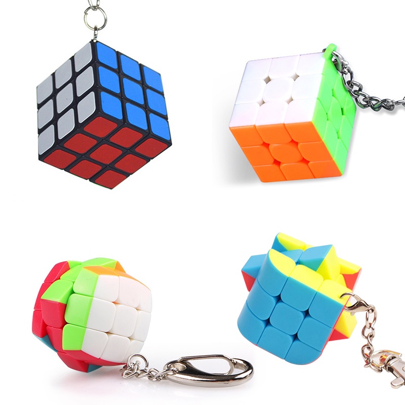 Móc Khóa HYG Toys Hình Khối Rubik Mini Độc Đáo Dành Cho Người Mới Bắt Đầu