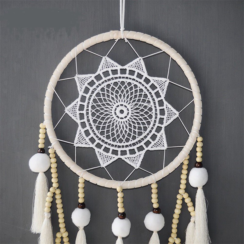 Bùa Đuổi Bắt Giấc Mơ Dream Catcher Màu Trắng