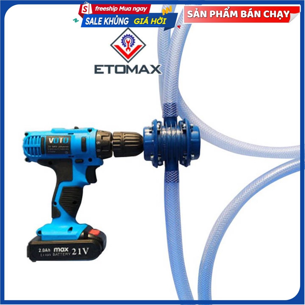 Đầu chuyển máy khoan thành máy bơm nước siêu tiện lợi, Bơm nước siêu khỏe