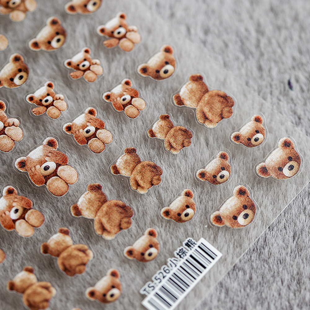 [Hàng mới về] Nhãn dán trang trí móng tay họa tiết hấu 3D trong suốt đáng yêu