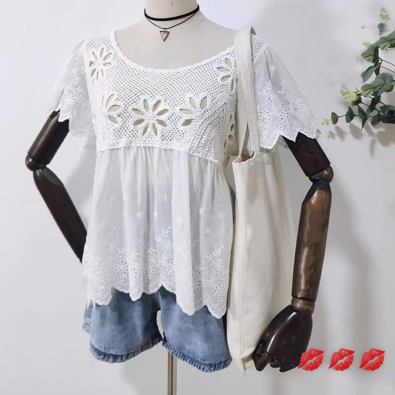 Áo ren hoa thô xinh xắn