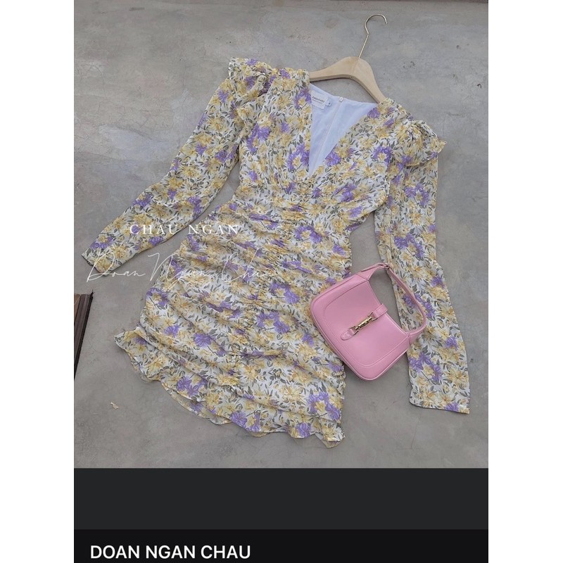 Đầm hoa nhúnNgân Châu siêu tôn dáng