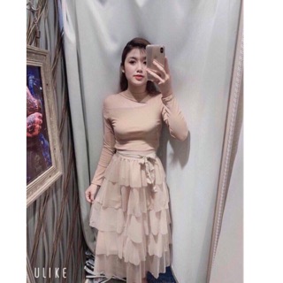 Chân váy tầng hàng QC cao cấp