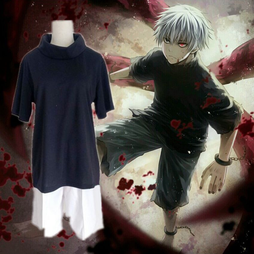 Quần áo Costume hoá trang cosplay nhân vật anime Ken Kaneki 1 trong Tokyo Ghoul - Aries Cos