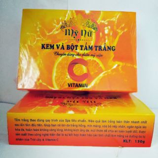 Kem và bột tắm trắng Vitamin C ( tắm cam )