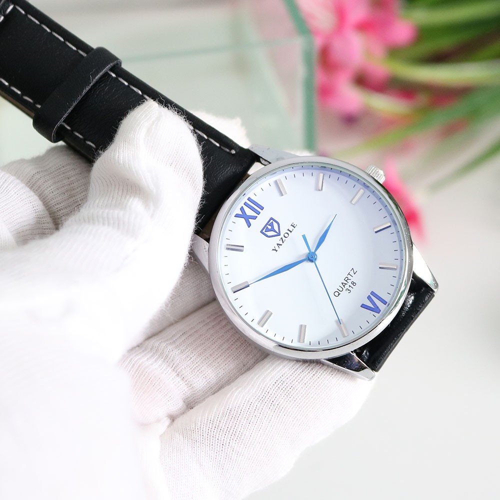 Đồng hồ nam YAZOLE YA030108 doanh nhân 2020 dây da PU cao cấp | BigBuy360 - bigbuy360.vn