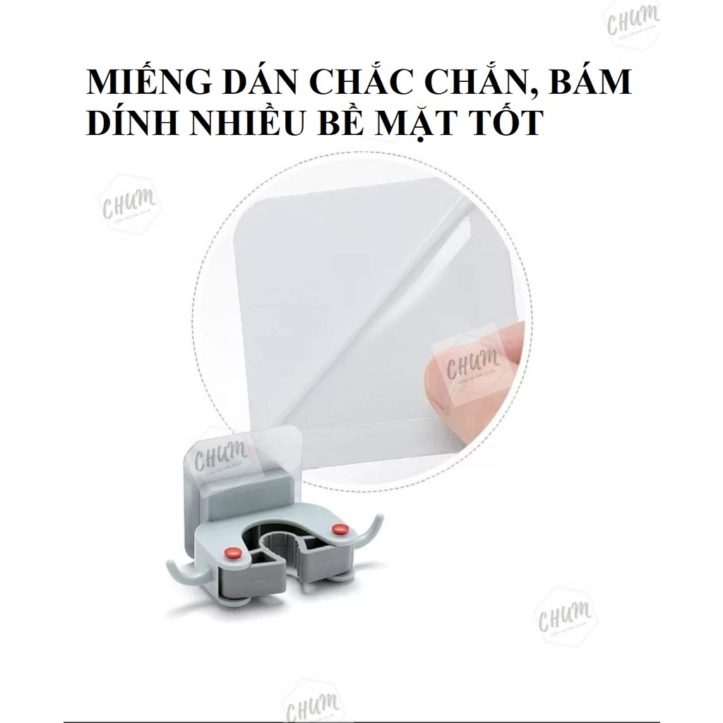 Móc dán treo chổi, treo ô