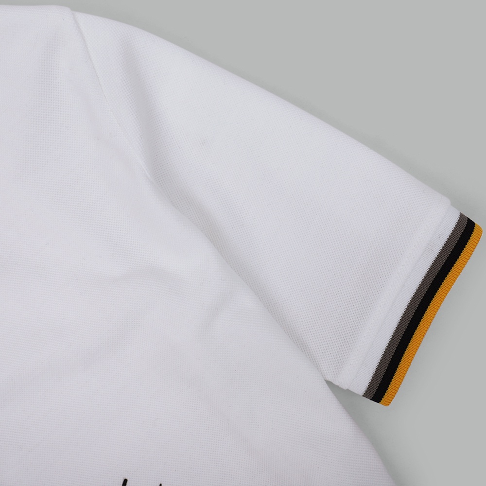 Áo thun polo nam ngắn tay, cổ bẻ,vải cotton cá sấu, form regular họa tiết chú chó Pulldog AMANLAB