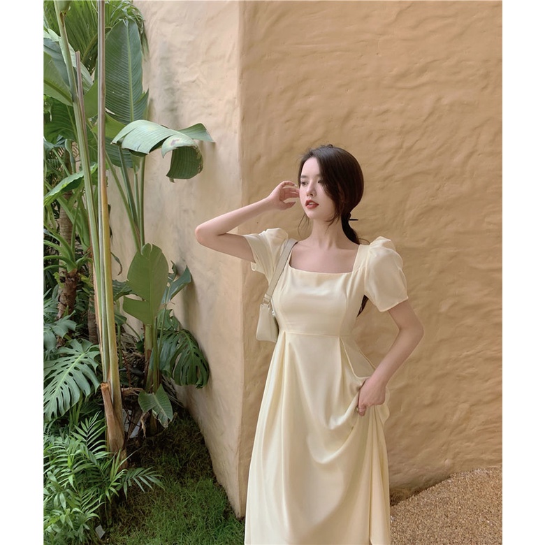 Đầm Dài Tay Phồng Phong Cách Pháp Thời Trang Mùa Hè Hàng Mới 2022 Dành Cho Nữ