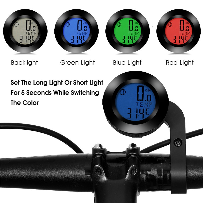 Đồng hồ đo tốc độ WEST BIKING tiện dụng cho xe đạp không dây chống nước có đèn nền