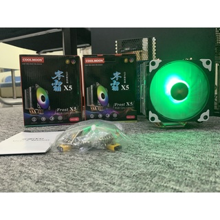 Quạt tản nhiệt CPU, Tản nhiệt khí CPU Coolmoon X5 LED RGB, Tương thích CPU intel, AMD..