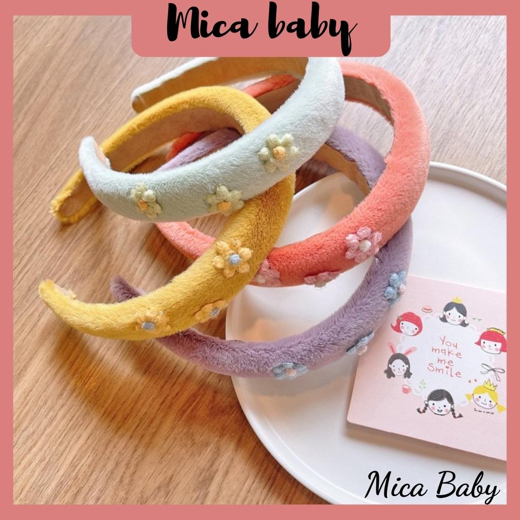 Bờm, băng đô cài tóc bông ngắn phòng cách đáng yêu cho bé Mica baby BD37