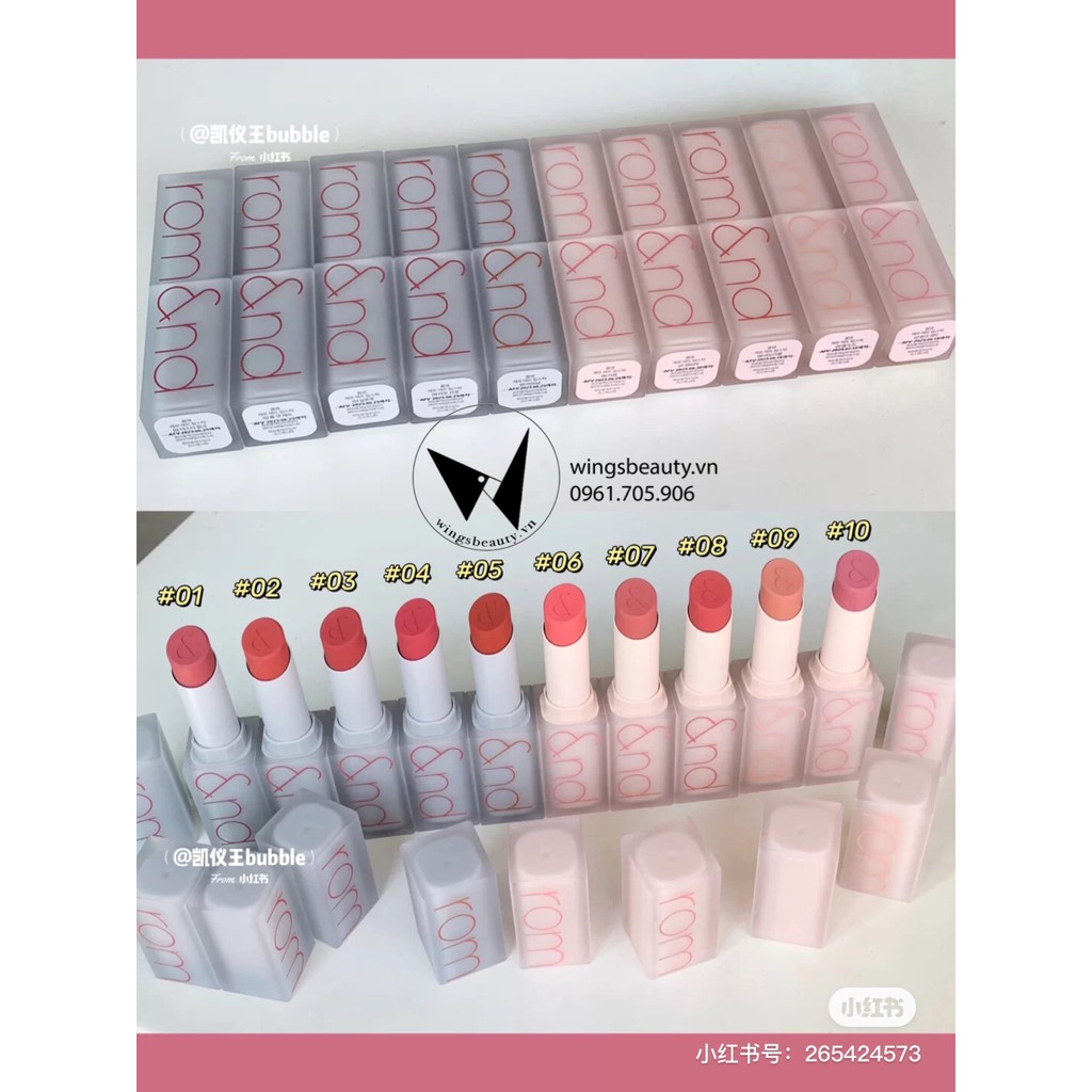 MUA 1 TẶNG 1 Sample - Son thỏi ROMAND Zero Matte Lipstick