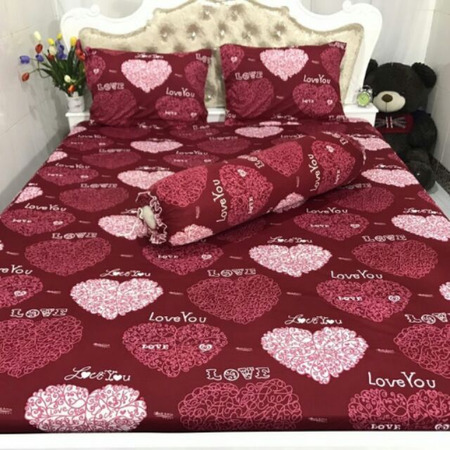 BỘ GA CHUN + 3 VỎ GỐI