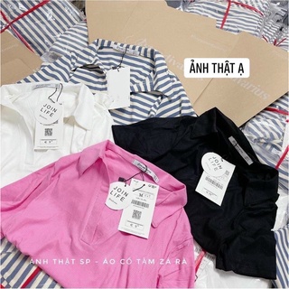 ÁO POLO CỔ V STRADIVARIUS