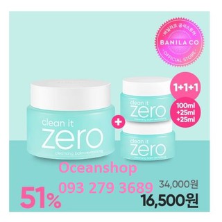 Sáp tẩy trang Banila Co Zero 50ml - 100ml - 180ml
