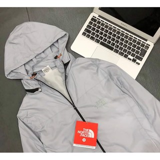 ÁO KHOÁC GIÓ 2 LỚP THE NORTH FACE - XÁM NHẠT