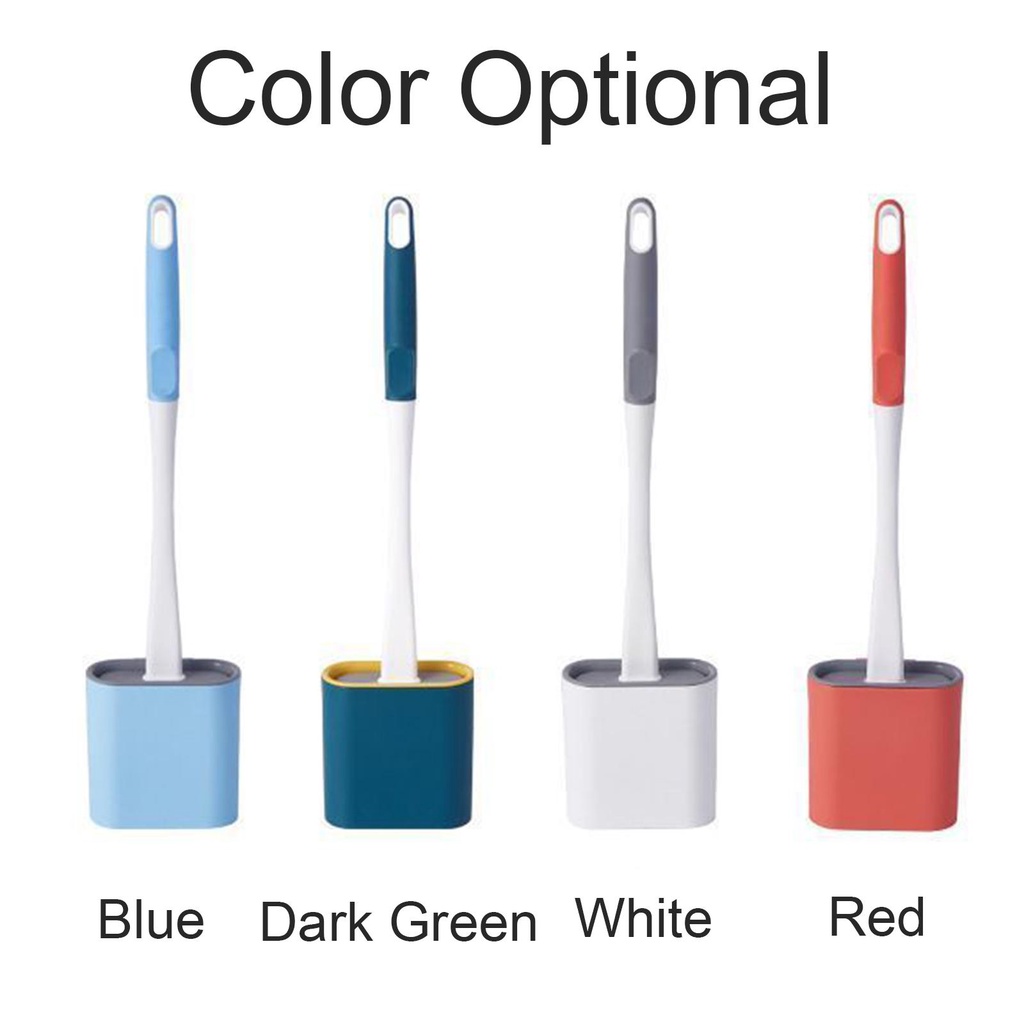 Giá Đỡ Bàn Chải Vệ Sinh Toilet Cán Dài Bằng Silicone Tiện Lợi