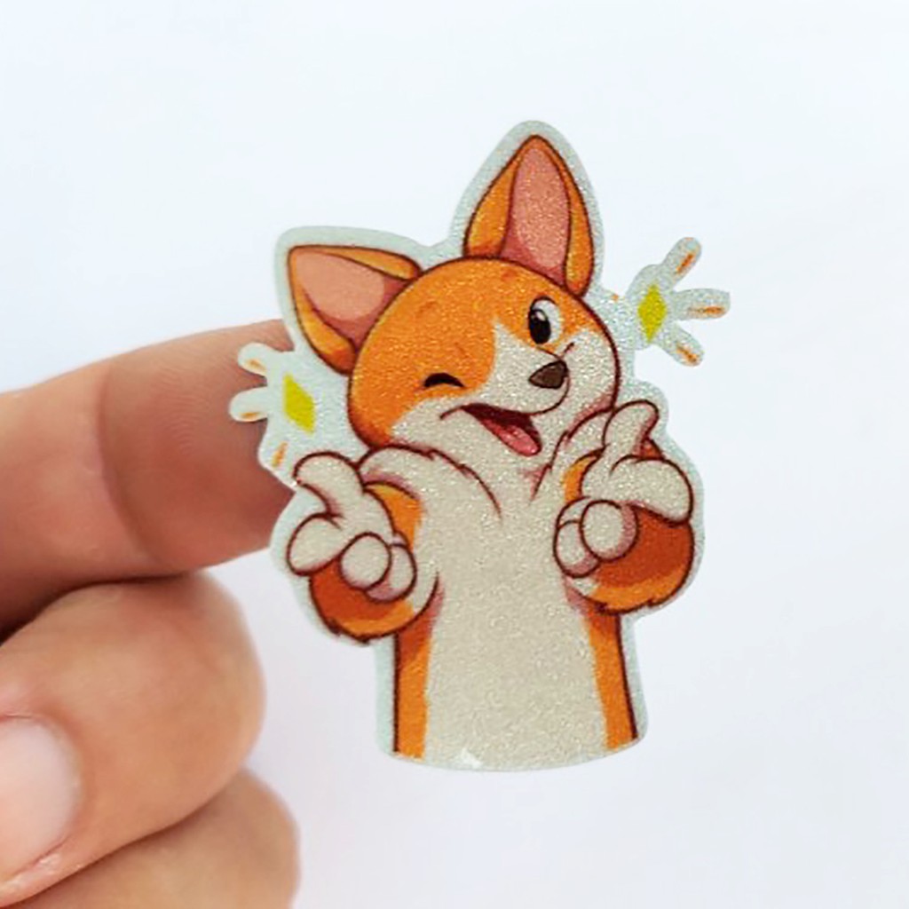 Bộ 6 sticker Crazy Fox siêu dễ thương. Miếng dán được cắt sẳn có màng bảo vệ chống nước chống trầy.