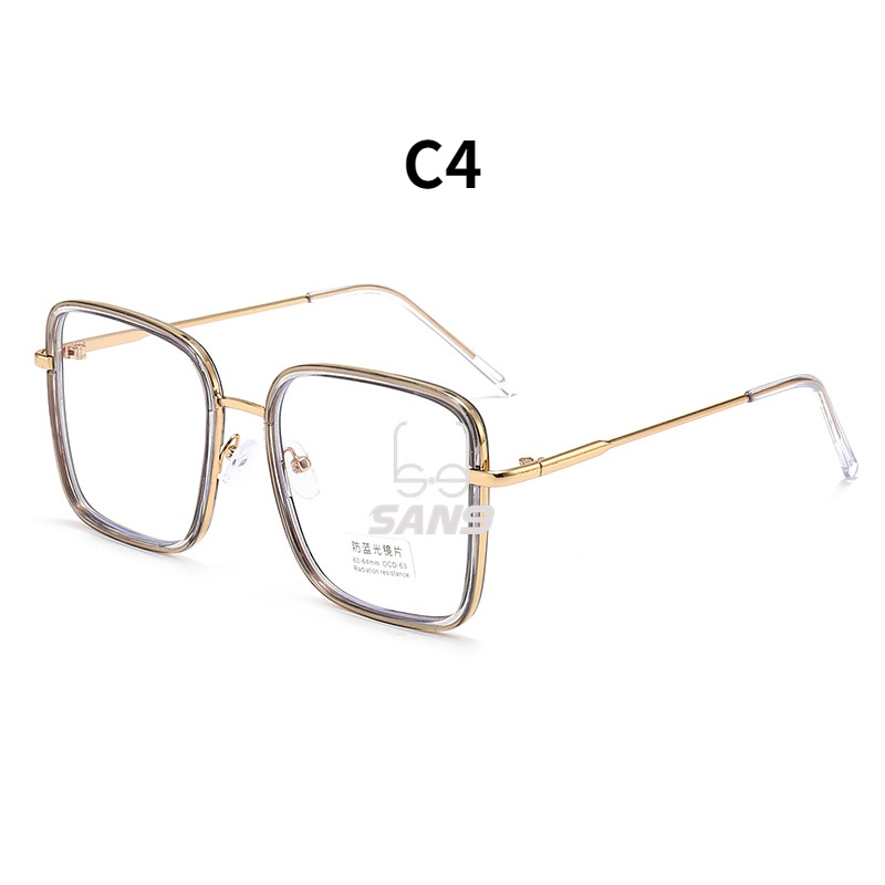 Mắt kính gọng vuông chống ánh sáng xanh từ máy tính