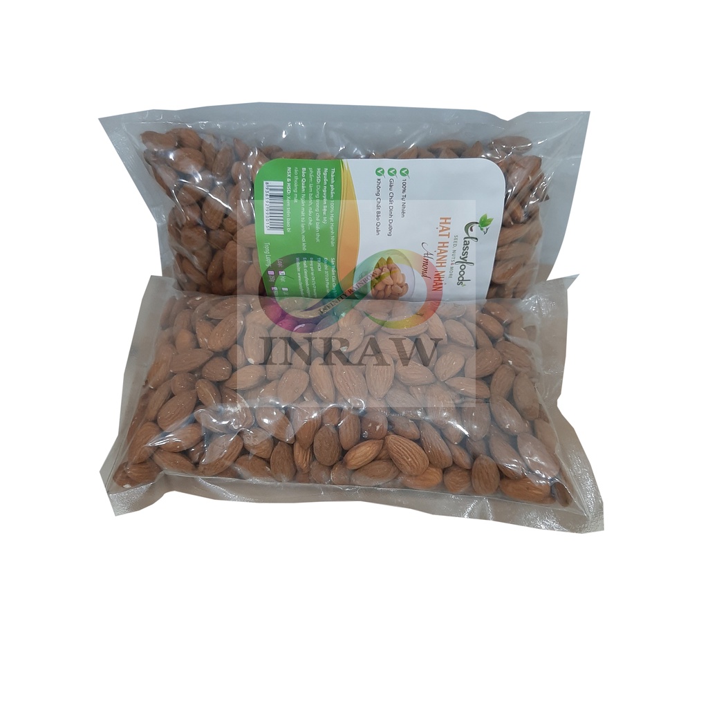Hạnh Nhân Hạt U.S.A Túi 500g - Giao thương hiệu ngẫu nhiên