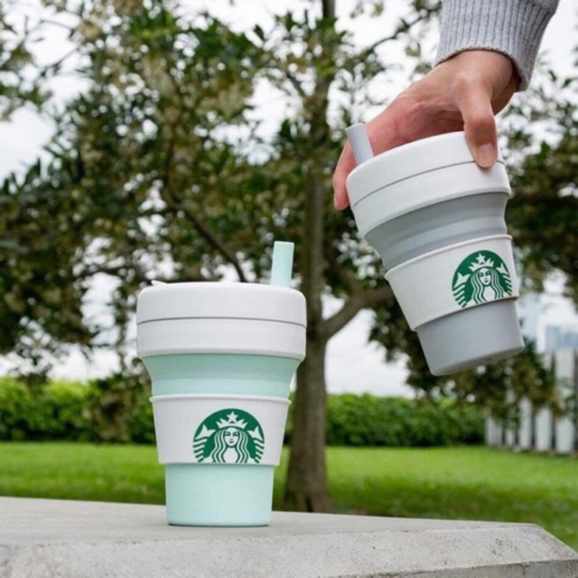 Ly Starbucks Stojo Mint - Green 475ml
